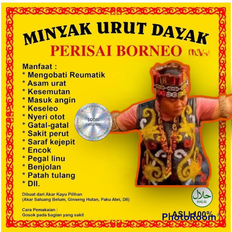 Minyak Urut Dayak Prisai Borneo herbal Minyak Urut Minyak Dayak kalimantan termurah 250ml