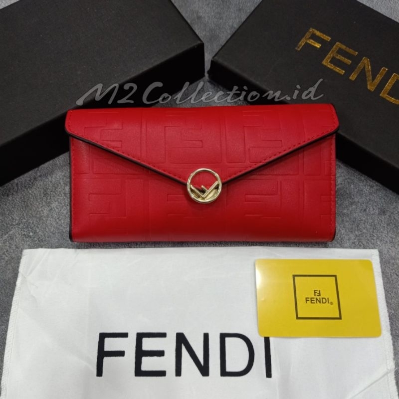 Dompet Fendi Red Dompet Panjang wanita premium quality