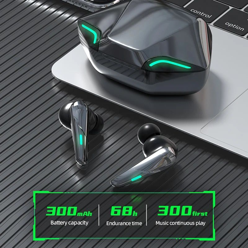VICTORY TWS WIRELESS GAMING HEADSET GAME TWS DUAL WITH CASE EARPHONE GAMING