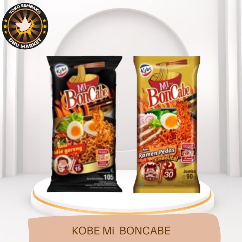 

KOBE | MI | MIE BONCABE MIE GORENG LV 15 | 105 Gram atau MI | MIE BONCABE MIE RAMEN PEDAS LV 30 | 90 Gram