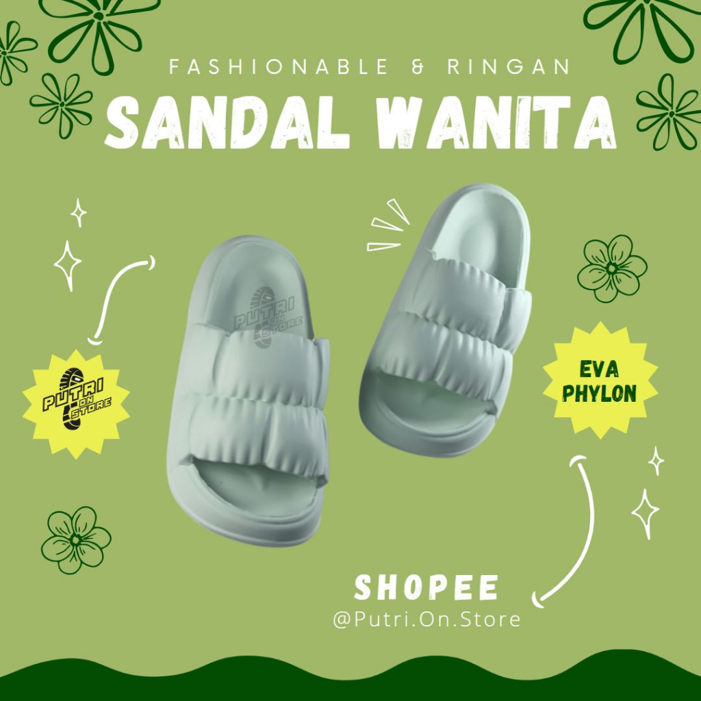MINISO Sandal Slop EVA RINGAN Jelly Korean Import Soft Slippers anti selip