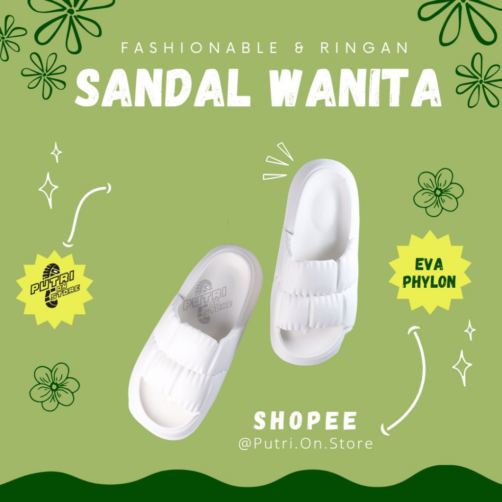 MINISO Sandal Slop EVA RINGAN Jelly Korean Import Soft Slippers anti selip