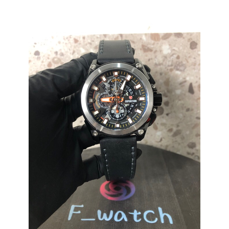 Expedition E6793MC Black grey original jam tangan pria
