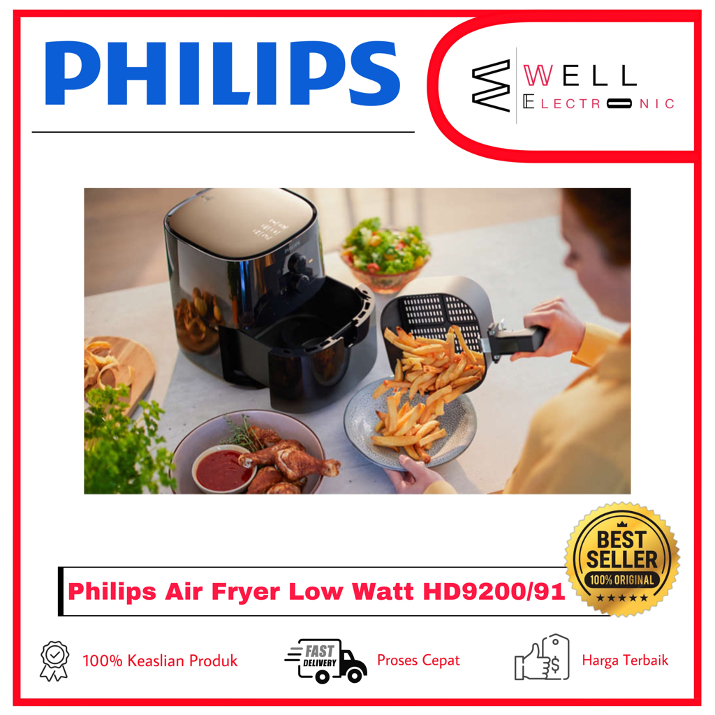 Philips HD9200/91 Air Fryer Low Watt HD 9200 Analog - Garansi Resmi 2Tahun