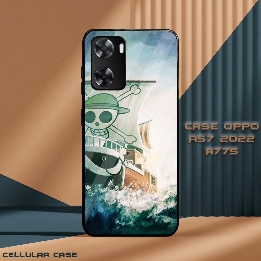 Case Glossy Oppo 57 2022 | A77S 4G [VS19] Anime One Piece Casing Hardcase Hp Oppo Kesing Kilau Hape 