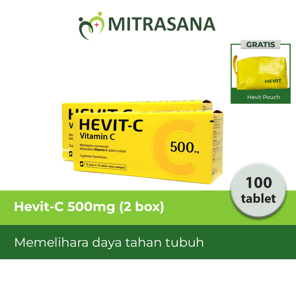 Special Deals 2x Hevit C - Menjaga Daya Tahan Tubuh (Free Pouch)