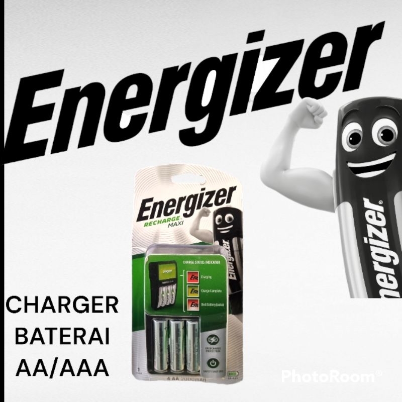 Alat Charger Energizer plus Baterai 4 pcs AA