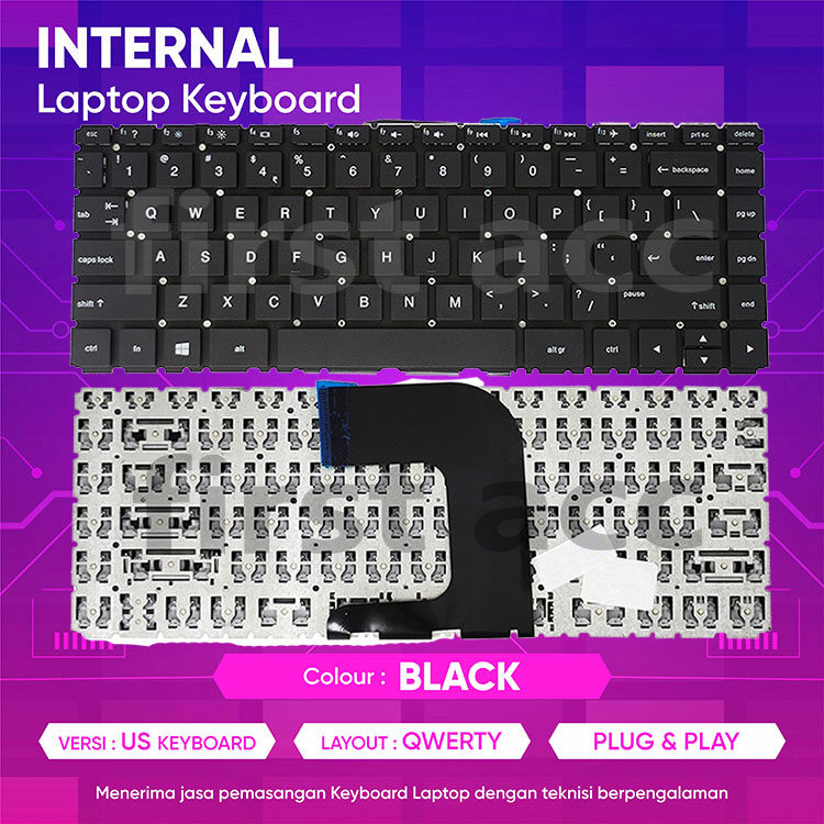 Keyboard Laptop HP 14-AM034TX 14-AM035TX 14-AM036TX New