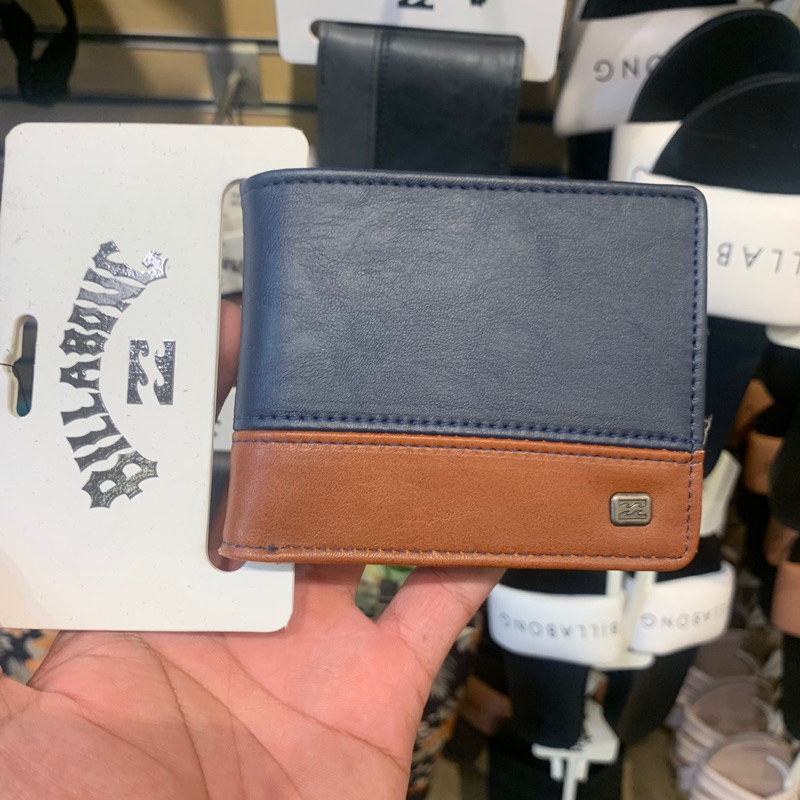 Dompet Pria Billabong Original Dimension Navy Tan New