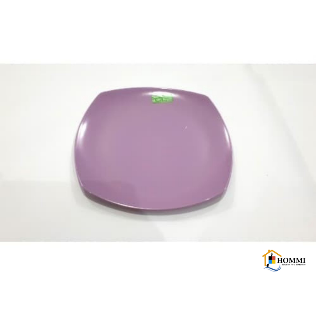 Piring Makan Melamin Kotak Ungu 9 Inch Golden Flying Fish P0904