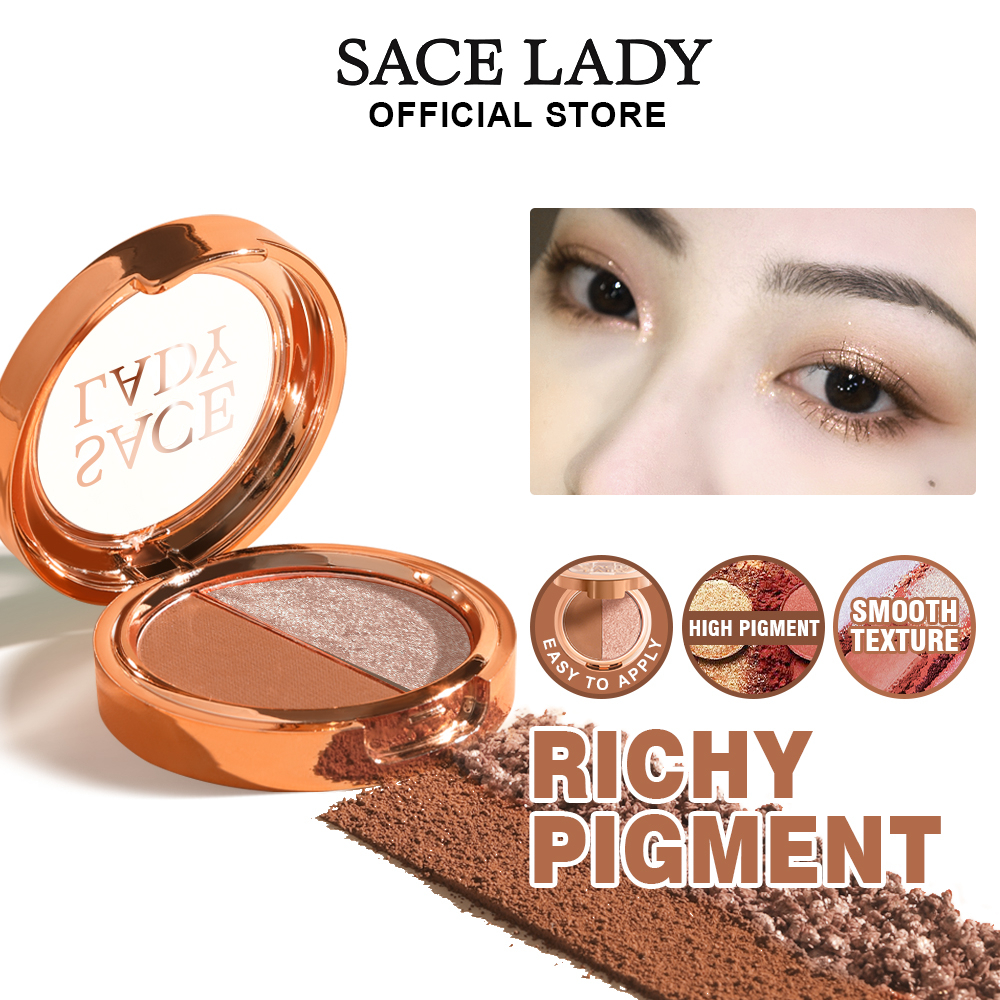 SACE LADY Glitter Eyeshadow Palette Matte Makeup Evaluasi Makeup Mata