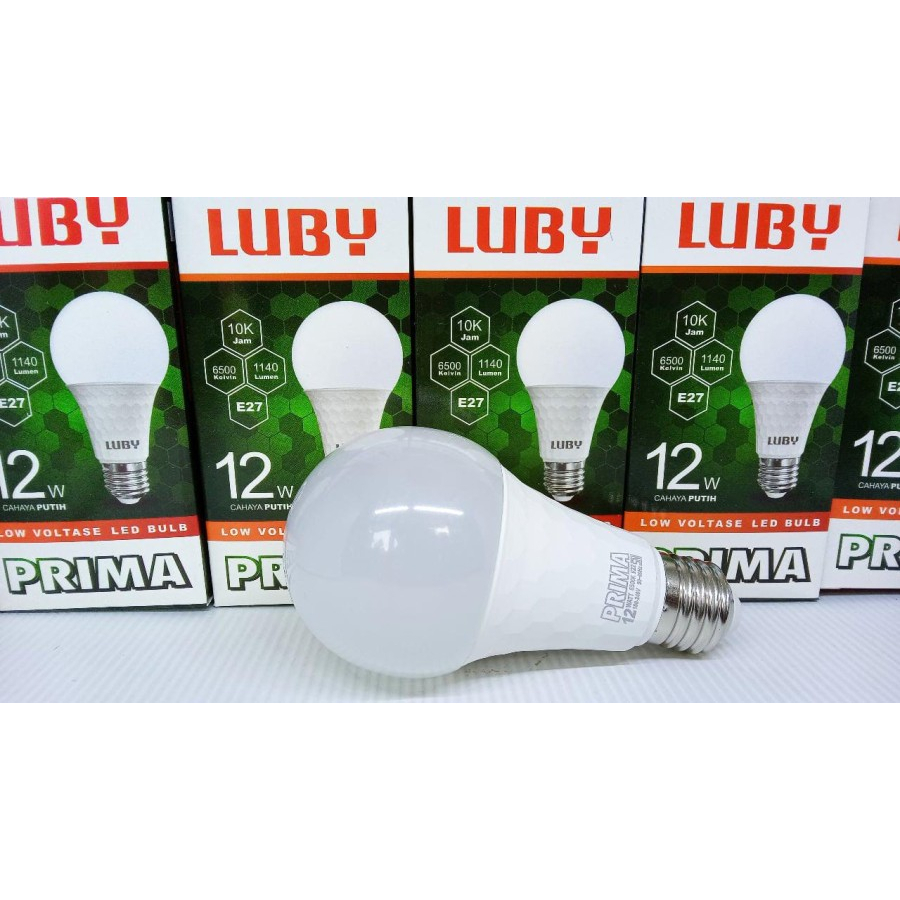 Lampu Luby Prima 12W / 12 Watt ( 1 DUS / KARTON isi 100 pcs )