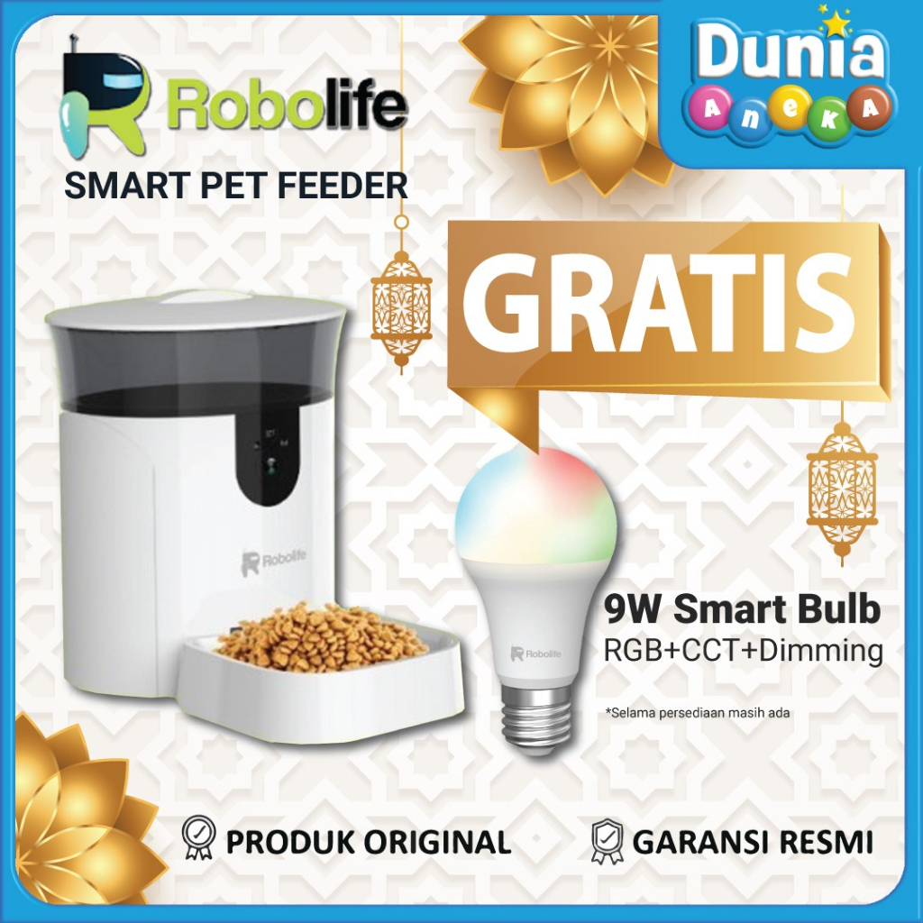 ROBOLIFE TEMPAT MAKAN HEWAN OTOMATIS / SMART PET FEEDER