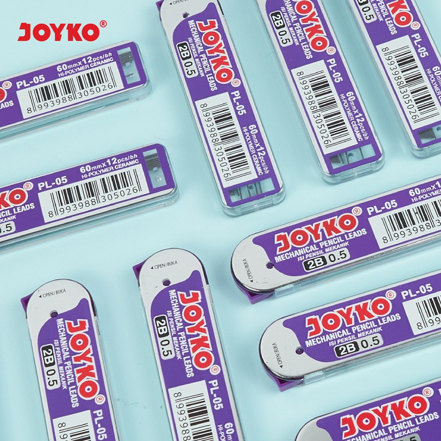 

JOYKO Isi 12 Isi Pensil 2B 0.5 Alat Tulis Pencil Isian Kuat Tidak Ulang Mechanical Peralatan Gampang Patah Murah Hemat Perlengkapan Termurah Office School Tebal Refill Menulis Mekanik Sekolah Kerja Blimbing Indah Sablon Malang