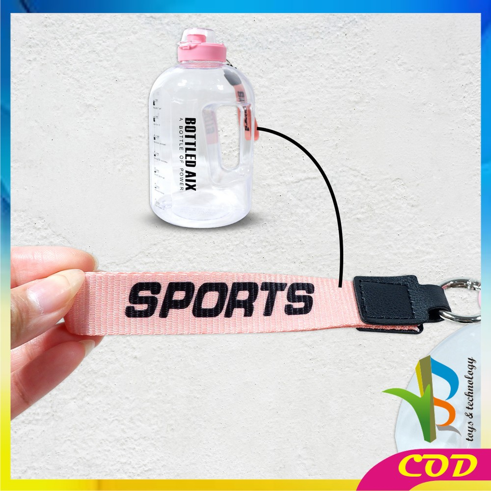 RB-C470 Botol Minum Transparan 2200ML Tumblr Botol Gym Bottle / Tempat Botol Minum Olahraga Ukuran Besar BPA FREE