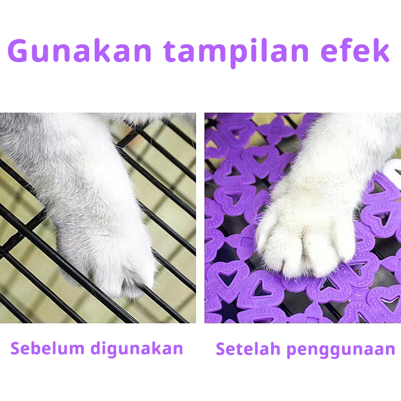 Alas Kandang Kucing Anjing Kelinci Anti Slip Scratching Pads Karpet Kamar Mandi Anti Licin Bantalan Goresan