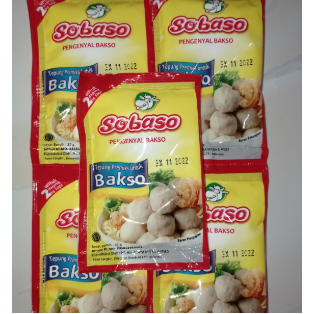 

Sobaso tepung premix pengenyal bakso 32gram