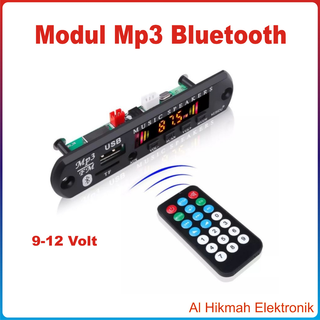 Kit Modul Mp3 Bluetooth 12 Volt