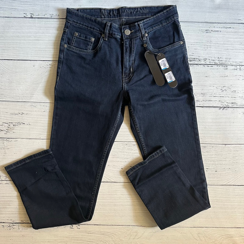 JUICE EMATIC celana panjang denim FORM NAVY ORIGINAL 100%