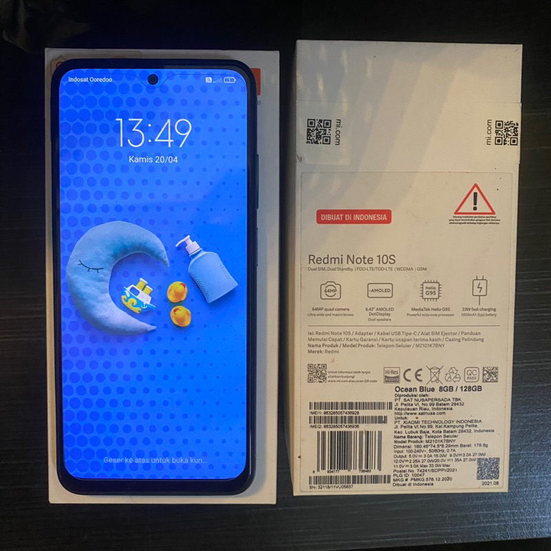 HP XIAOMI REDMI NOTE 10S 8/128 Garansi Resmi TAM