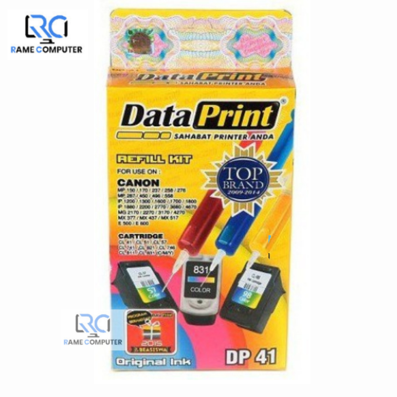 REFILL KIT Data Print Canon Printer DP41 Color / Warna DATAPRINT DP 41 LENGKAP JARUM SUNTIK