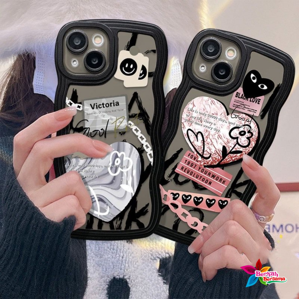 SS814 SOFTCASE TPU FASHION LOVE GRAFITI FOR XIAOMI REDMI A1 PLUS 4A 4X 5A 6A 8 8A PRO 9 M2 9A 9C 10A 9T 10 10C C40 BB8022