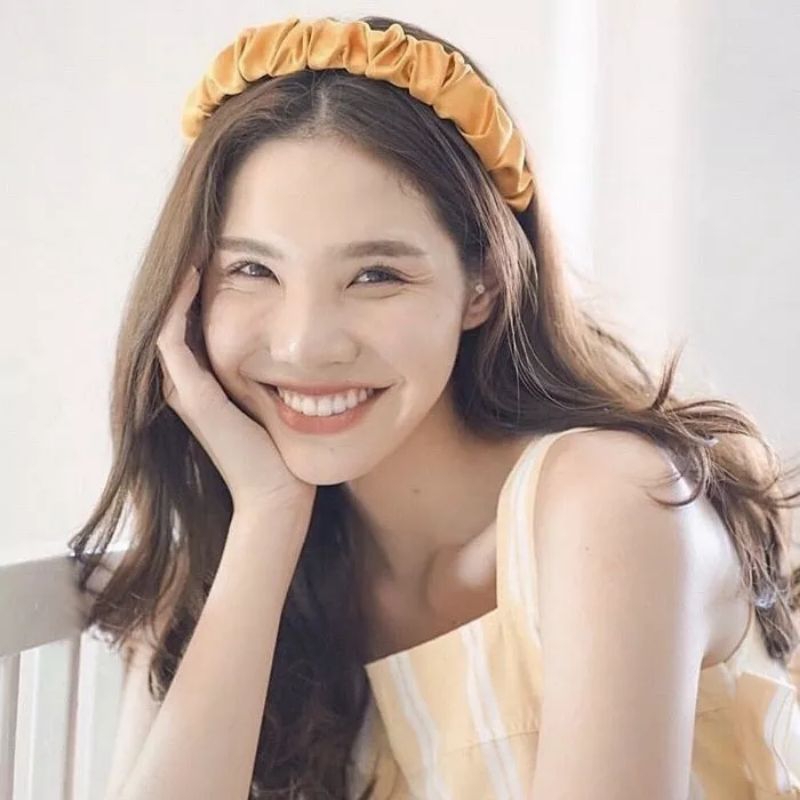 Bando Scrunchie Bandana Kerut Korean Fashion Headband Ruffle