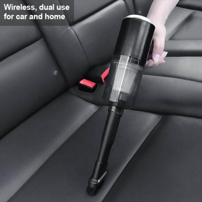 Penyedot Debu Mini Mobil Vacuum Cleaner 2in1 Wireless Car Vacuum - Hitam