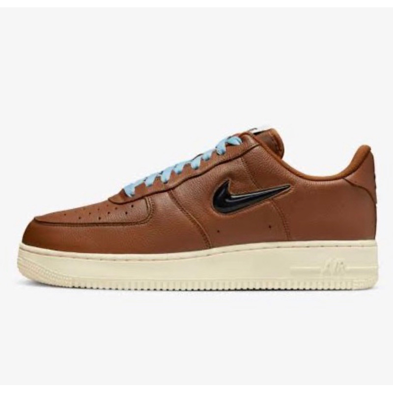 NIKE AIR FORCE 1 ‘07 PRM VINTAGE JEWEL PECAN BLACK BROWN ORIGINAL