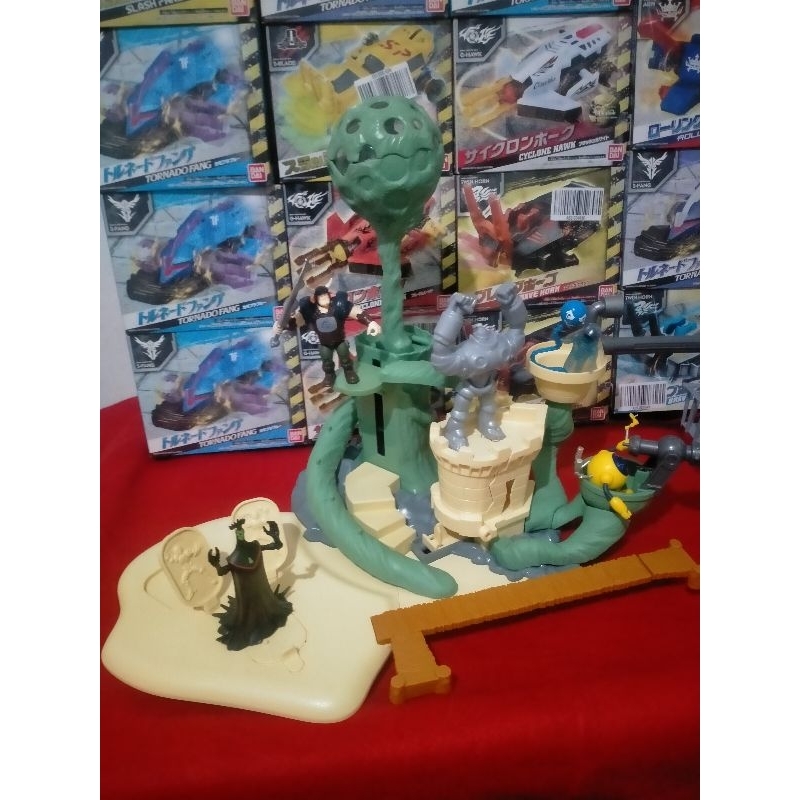 Bandai fugure Zak Storm, crogar, skullivar, clovis, caramba