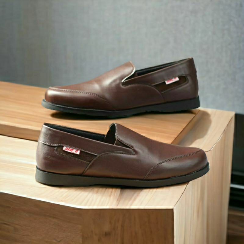 IMN1687 Sepatu Formal Pria Pantofel Slip On Kulit Kerja Kantor Casual