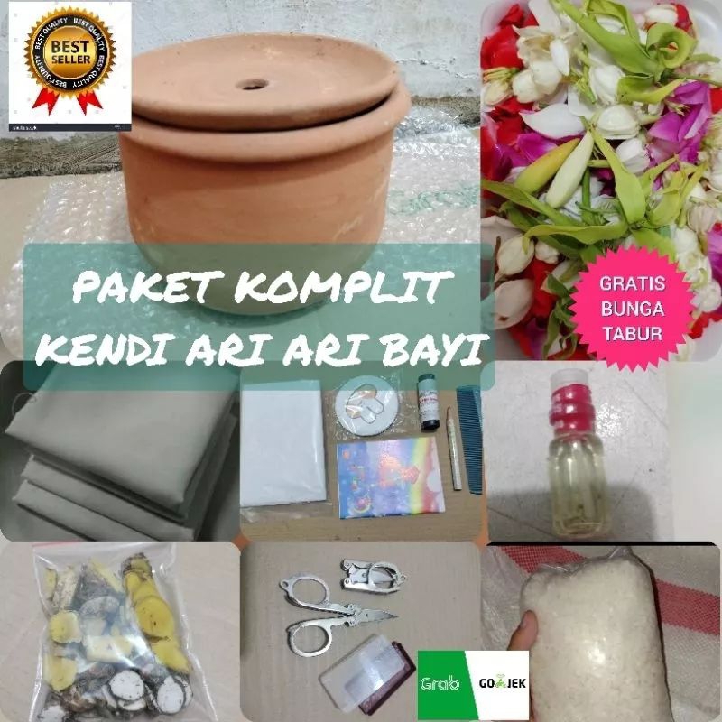Kendi Ari ari anak Bayi 1 set paket hemat