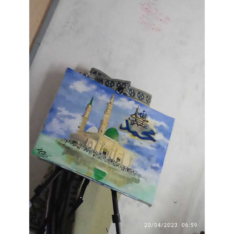 lukisan masjid nabawi