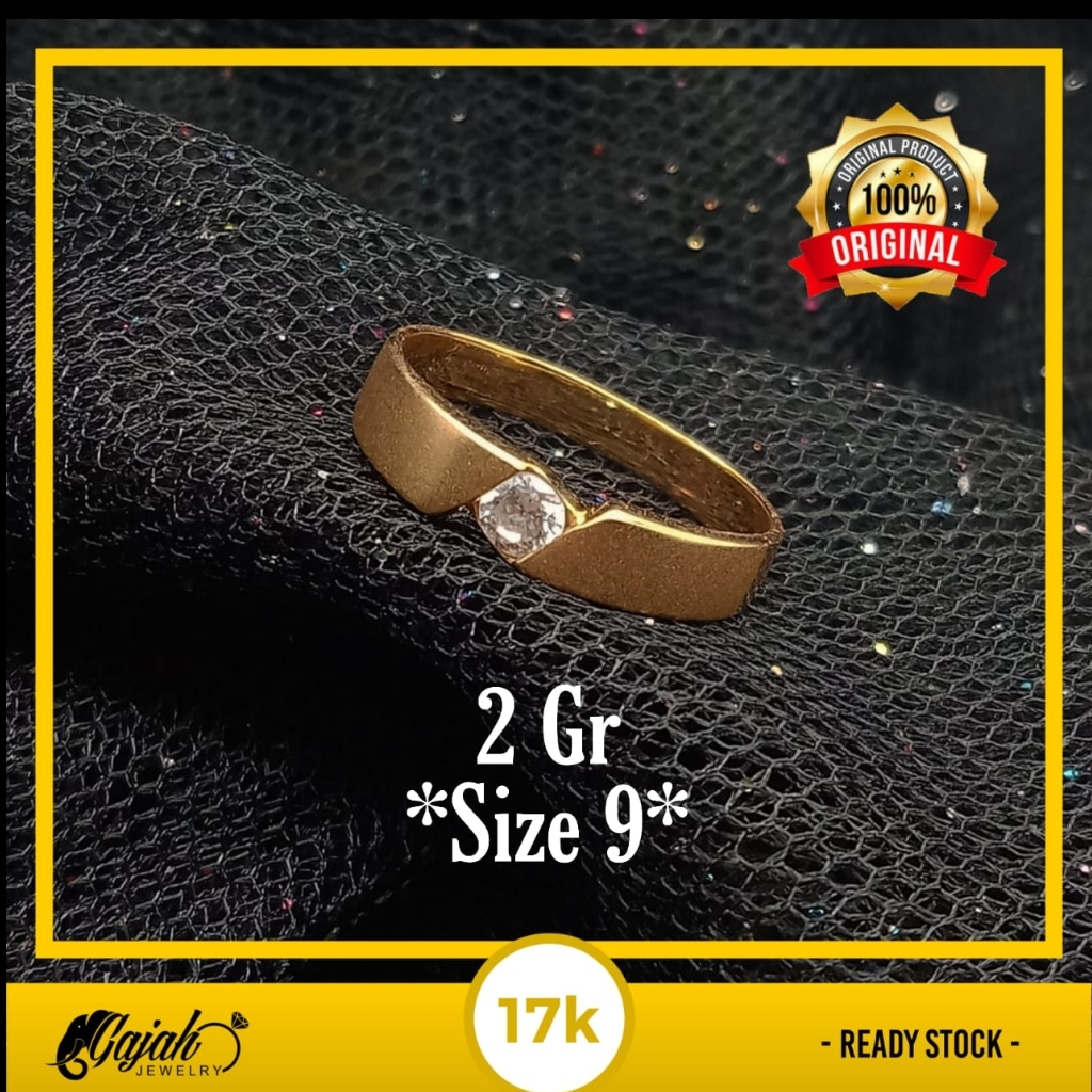 Cincin Emas 17K - 2 Gr Kadar 750 - 4799