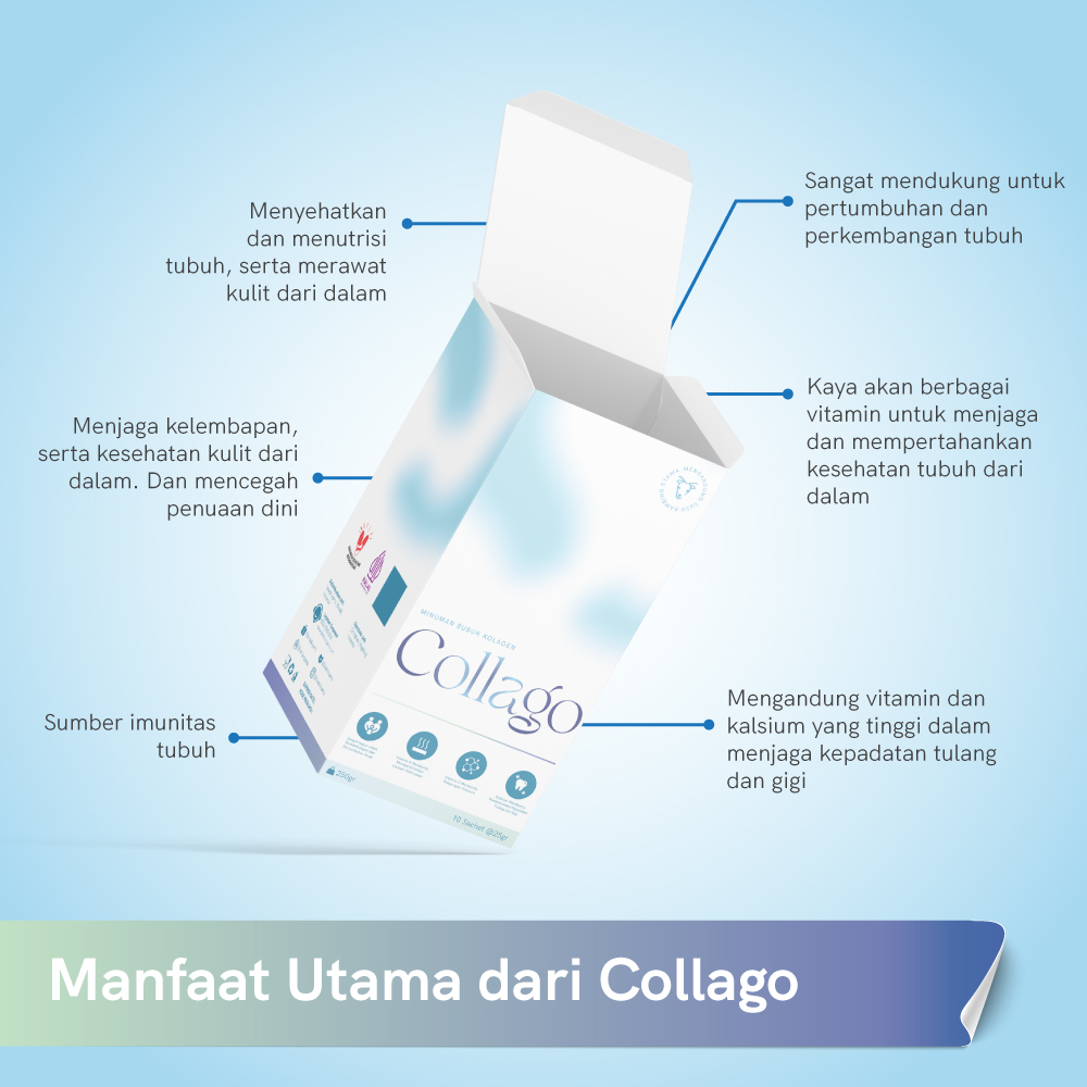 Ternak Syams -  Collago Susu Kambing Dengan Fish Collagen 10 sachet Strawberry Kolagen Ikan Murni Pure Colagen Peptides Powder kesehatan dari dalam tulang gigi kulit pencernaan pernafasan dewasa lansia asam urat nyeri sendi reumatik COD bayar ditempat