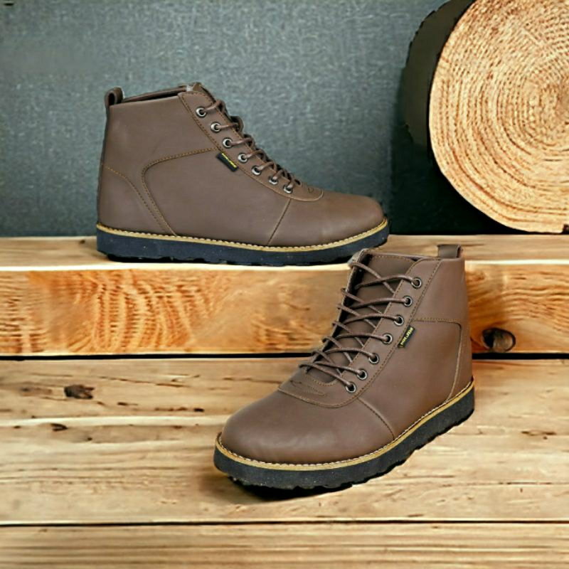 JOEBARA Sepatu Boots Pria Klasik Casual Kerja Outdoor Fashion Kulit Doff