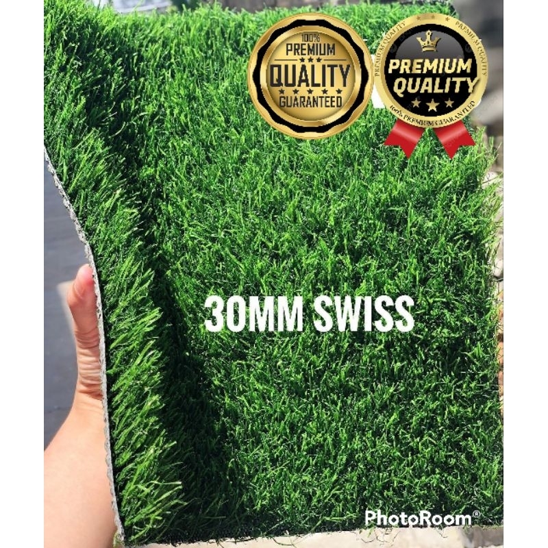 Holly Dstore Karpet Rumput Sintetis 1 Roll 1X5 Meter Tipe Swiss Tebal 3 Cm
