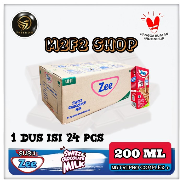 

Zee Susu Kotak UHT Swizz Chocolate Milk | Cokelat - 200 ml (Kemasan Karton)