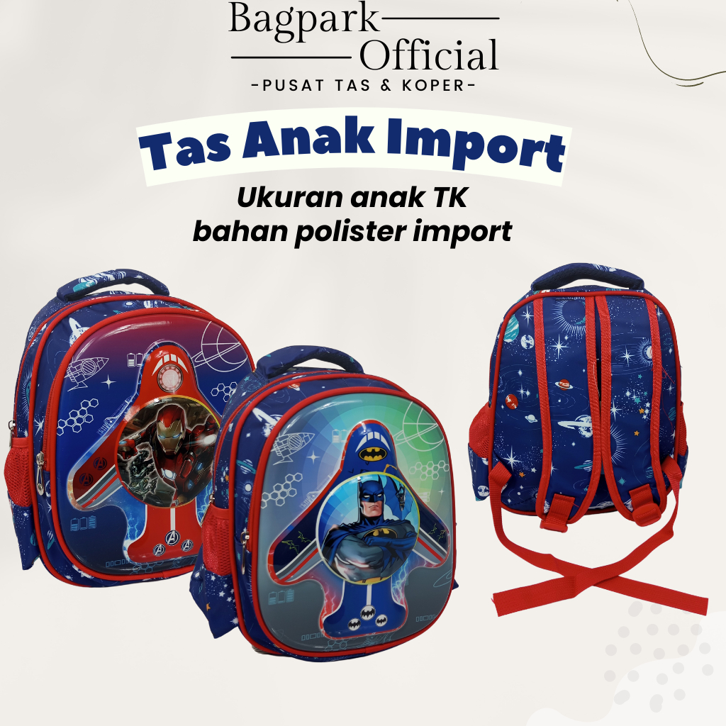 TAS ANAK LAKI LAKI TAS SEKOLAH ANAK PG-TK 12 INCH EMBOSS GAMBAR AVENGERS SPIDERMAN BATMAN TAS ANAK KEKINIAN TAS ANAK COWOK MURAH