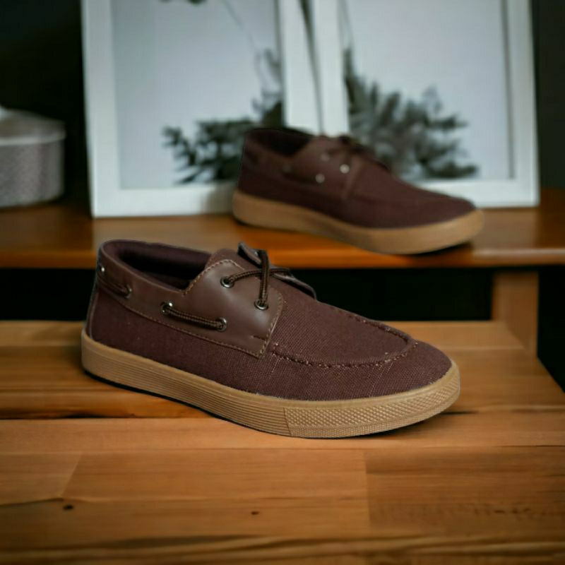 JOEPATO Sepatu Casual Pria Loafers Canvas Original Sepatu Cowok Keren