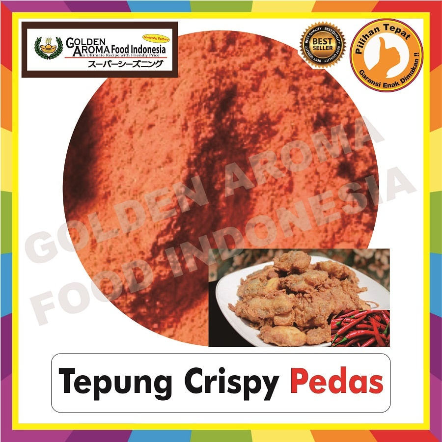 

Tepung bumbu Crispy Pedas 250gr Tepung Spicy Crispy Ayam Goreng KFC Fried Chicken Murah Enak Halal