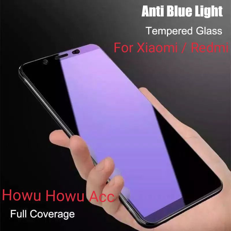 Tempered Glass Anti Blue Light Redmi GO S2 Y2 3 3s 3 Pro 4 4a Tg Full Layar Anti Gores Kaca