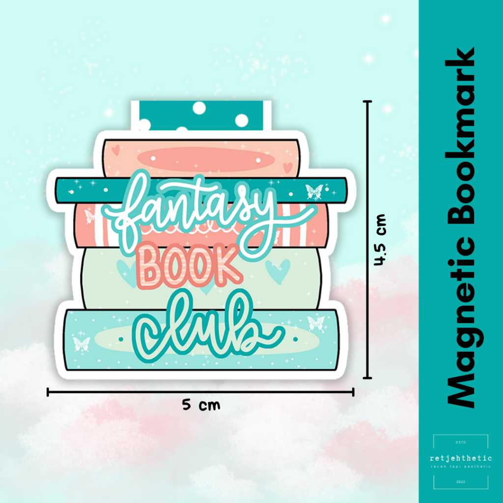 

Magnetic Bookmark: Fantasy Book Club | Pembatas Buku Premium Waterproof Aesthetic | Bookish Merch