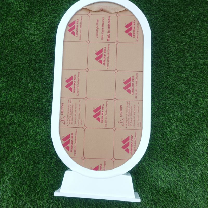 Bingkai Mahar Oval Dengan Tatakan | Bingkai Mahar Oval 30x60 | Bingkai Mahar