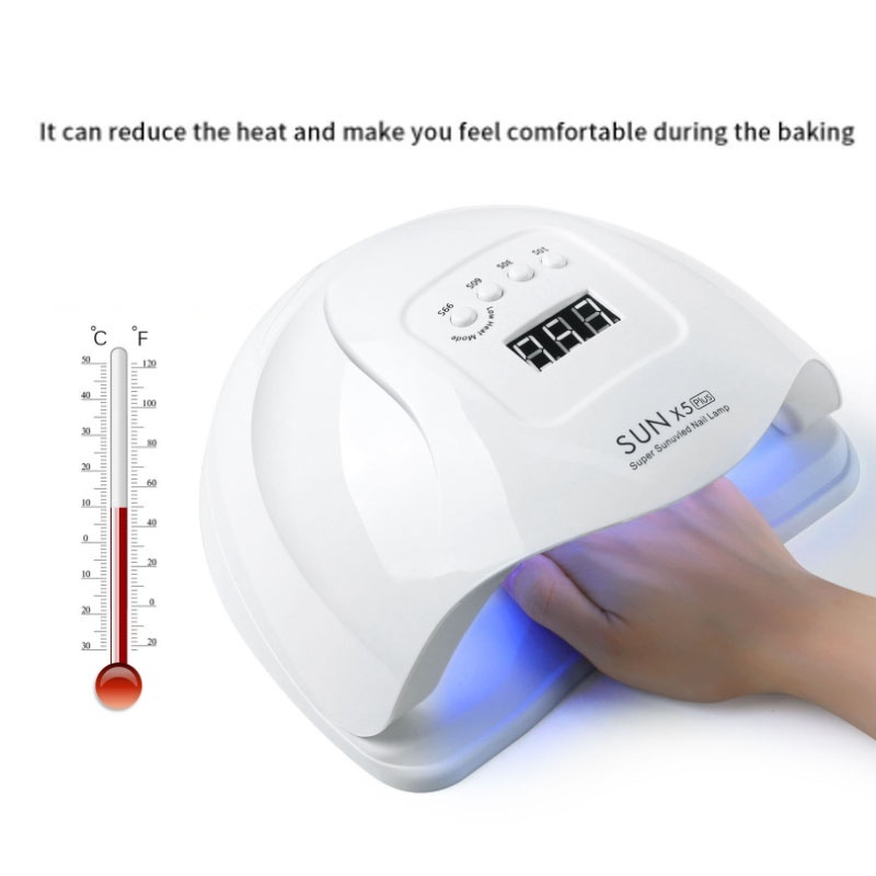 Bisa COD Alat Kecantikan Pengering Kutek Kuku UV LED Nail Dryer - SUN X5 X7 Plus pemanas gel 48W/120W/150W/180W untuk pengeringan gel kukuBisa