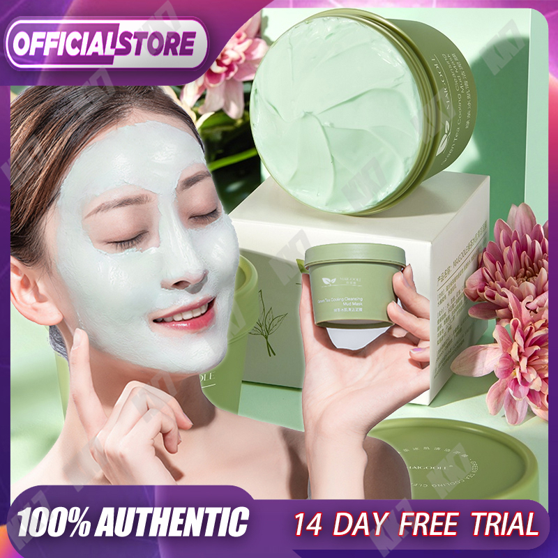 Maigoole Mudmask Green Tea Clay Mask Masker Wajah Green Tea Pore Clean Clay Mask - 100gr