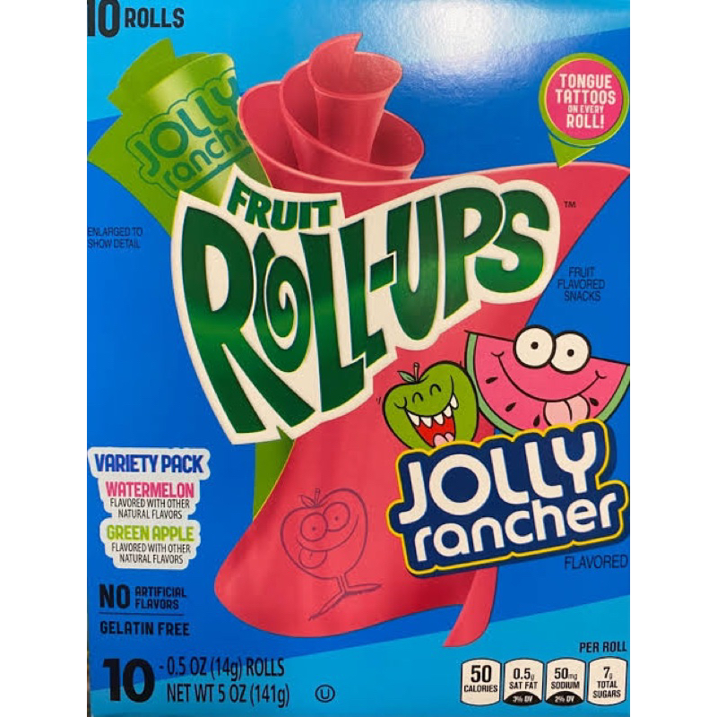

[IMPORT] FRUIT ROLL-UPS FLAVOR FRUITY SEMANGKA APEL ROLL UPS FRUIT CANDY PERMEN VIRAL