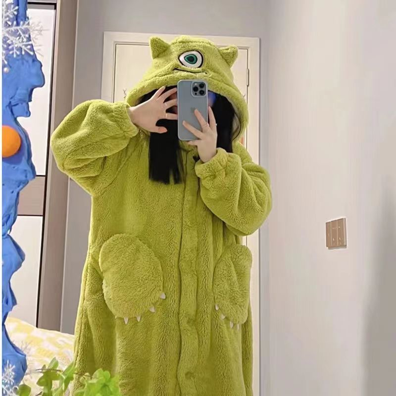 BAJU KOSTUM ONESIE PIYAMA MIKE ONE EYE SULLEY SULLIVAN YUKATA MODEL DRESS GAUN ROK KIGURUMI COSPLAY PESTA MONSTER UNIVERSITY