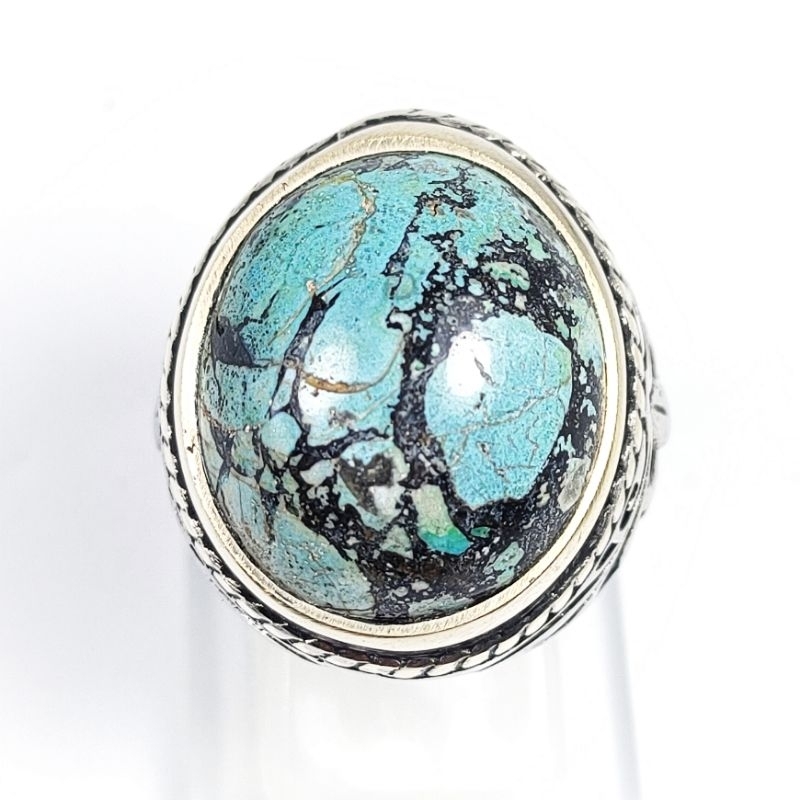 BATU CINCIN NATURAL TURQUOISE PIRUS PIRUS PERSIA KODE 02505