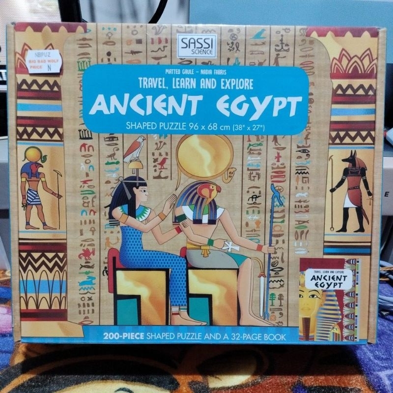sassi science - travel learn and explore - ancient egypt - puzzle anak, buku bbw